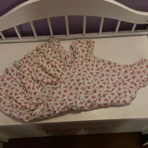 Abercrombie Kids dress size 15/16, white with pink flowers 🌷